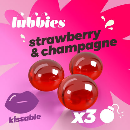 Olio Massaggio Brazilian Balls Fragola e Champagne